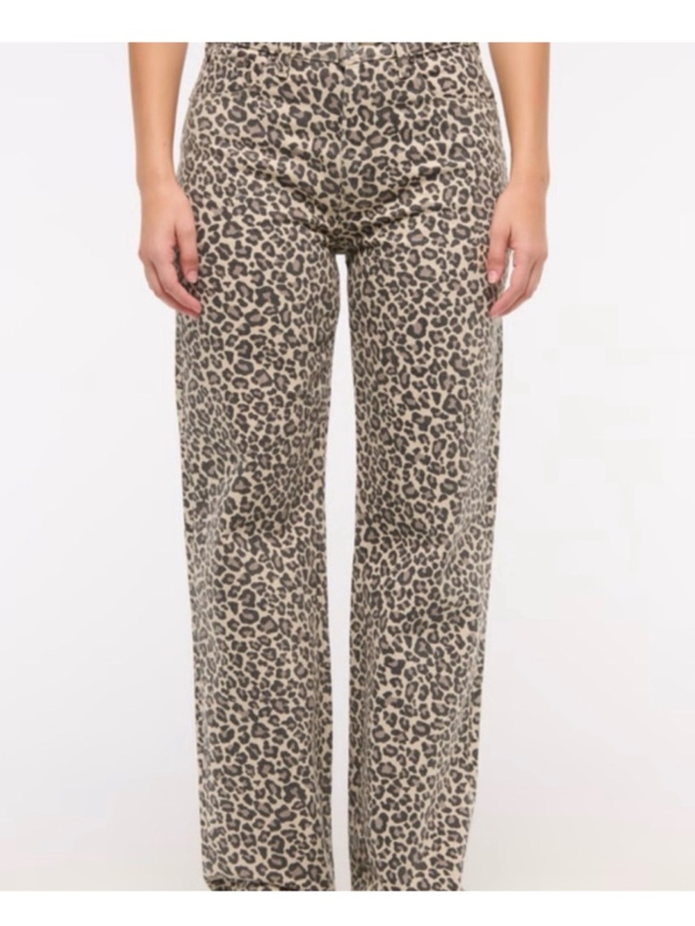 Abercrombie & Fitch Leopard-Print 90s high rise relaxed jean